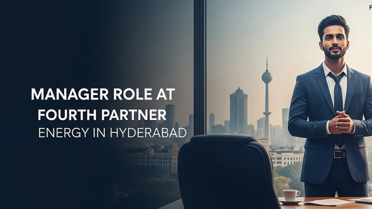 Manager Role at Fourth Partner Energy